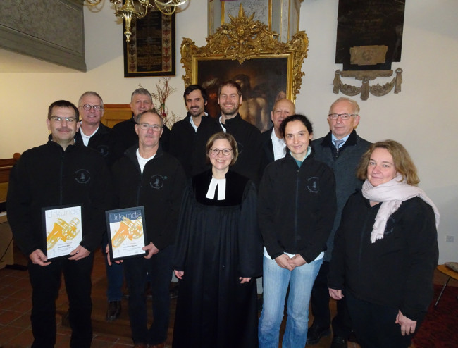 Ehrungen Posaunenchor Weingartsgreuth